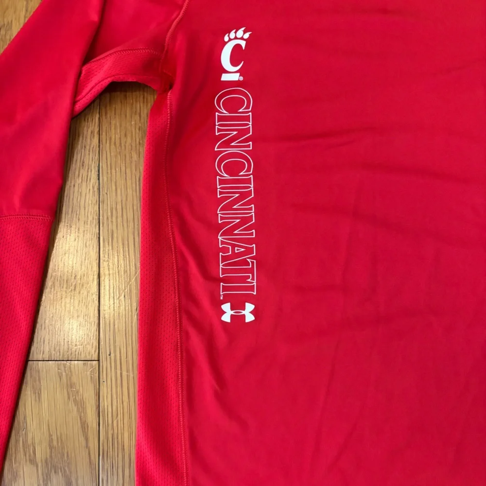Under Armour University of Cincinnati Red HeatGear Shirt